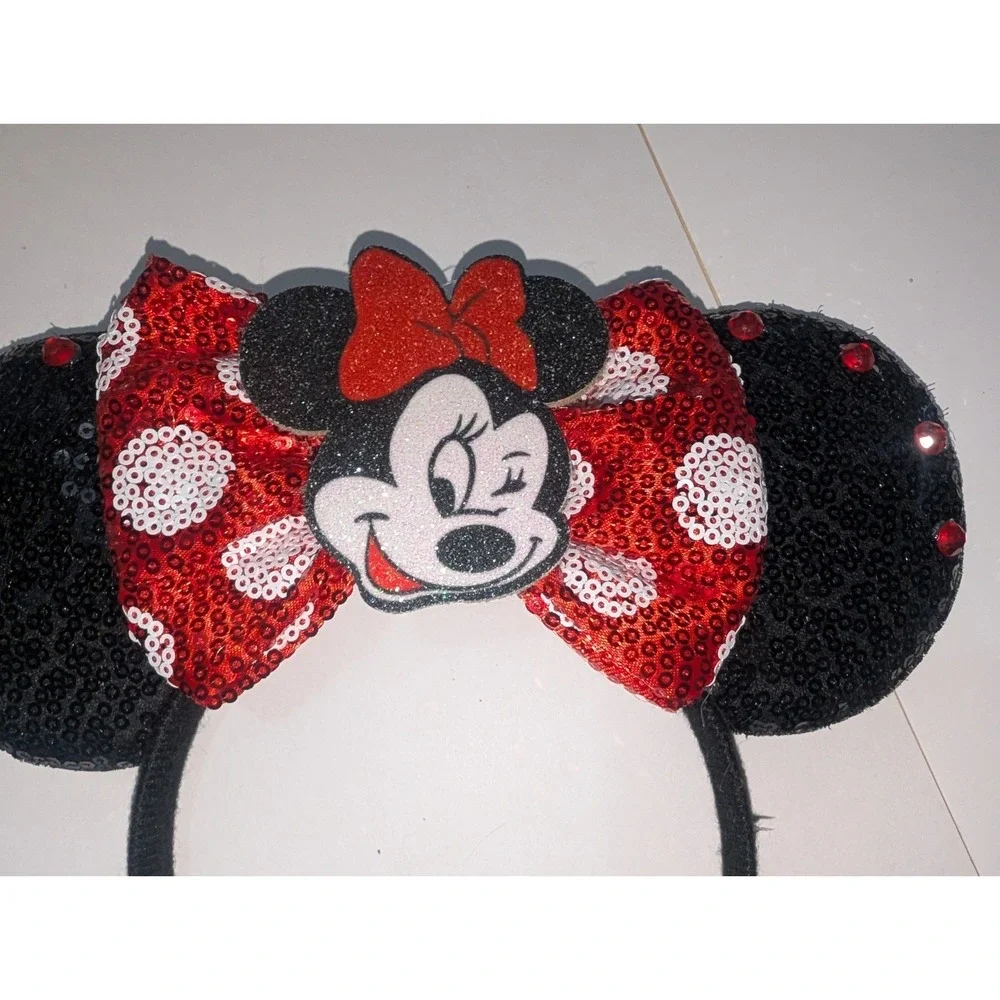Minnie Mouse Ears Lot Lion King Disney Sequin Headbands Bow